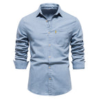 Chemise homme poche poitrine boutonnée