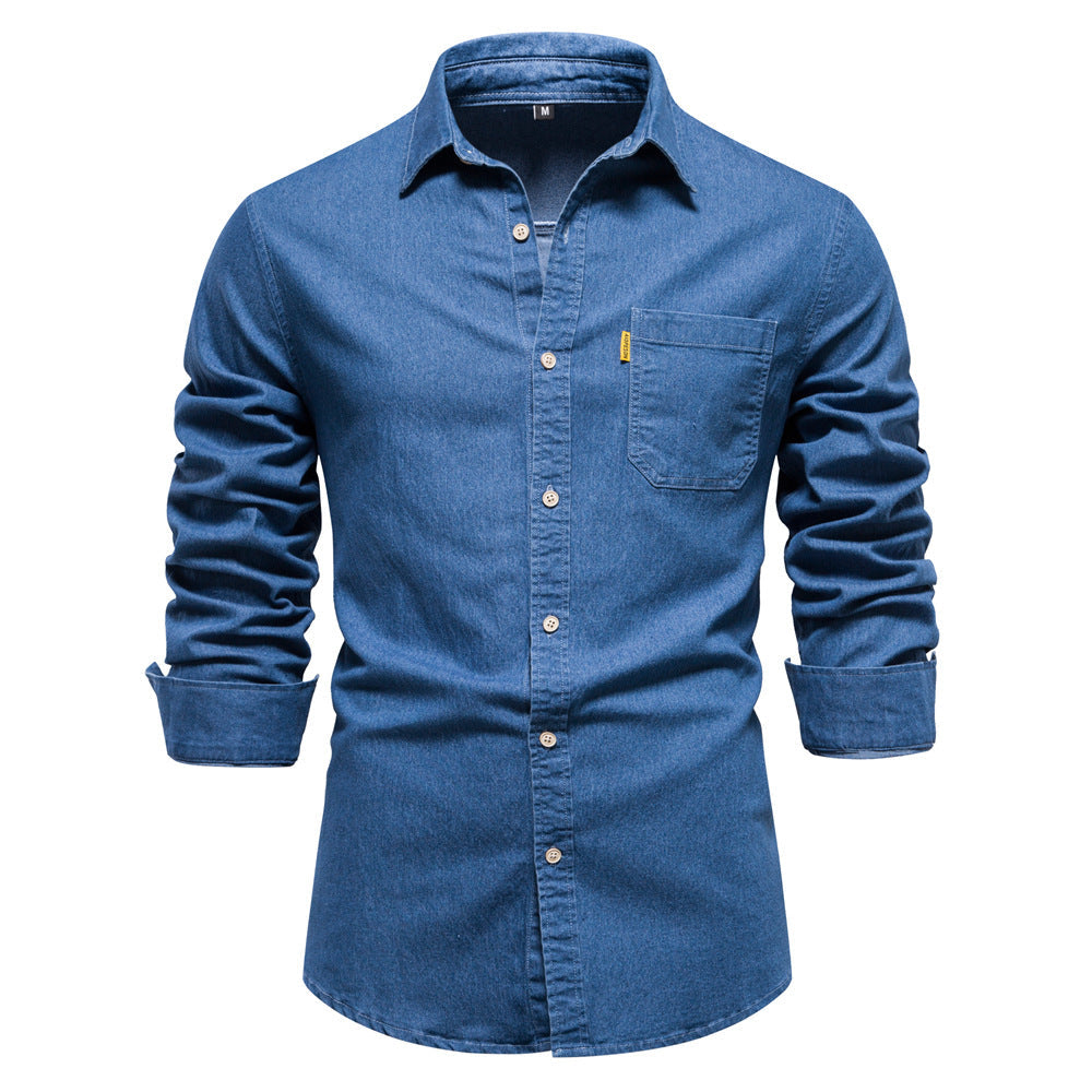 Chemise homme poche poitrine boutonnée