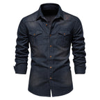 Chemise homme poches poitrine boutonnées