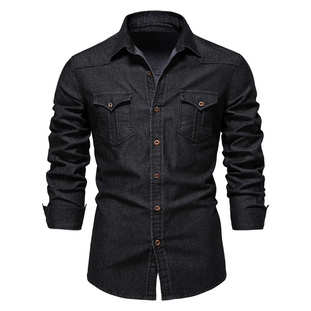 Chemise homme poches poitrine boutonnées