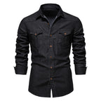 Chemise homme poches poitrine boutonnées