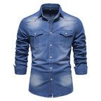 Chemise homme poches poitrine boutonnées
