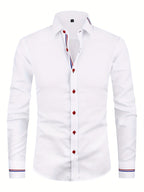 Chemise homme à poignets rayés