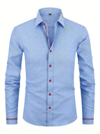 Chemise homme à poignets rayés
