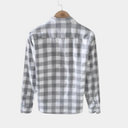 Chemise homme rayée boutonnée