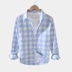 Chemise homme rayée boutonnée