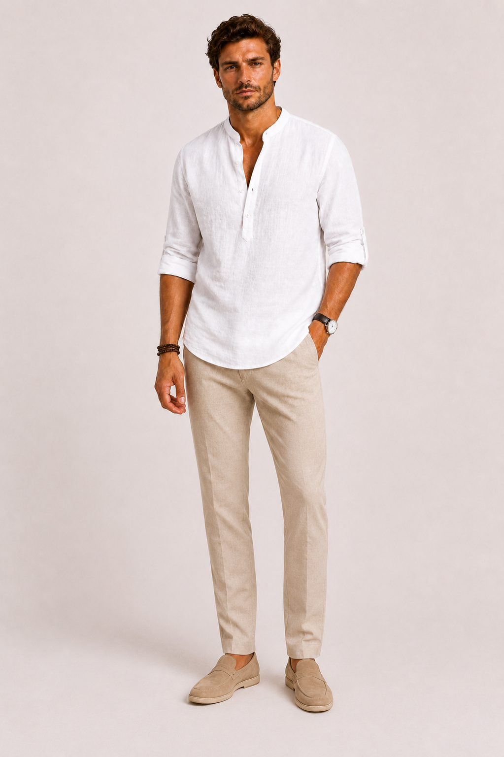 Chemise en lin pour homme