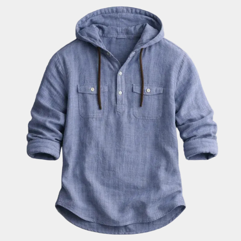 Chemise homme à capuche