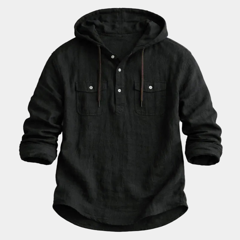 Chemise homme à capuche