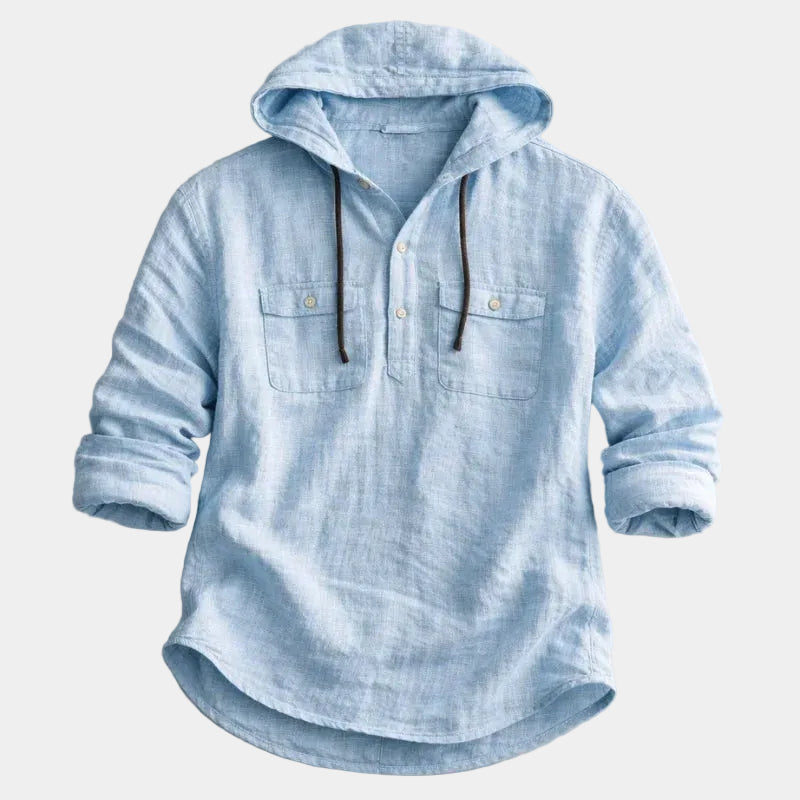 Chemise homme à capuche