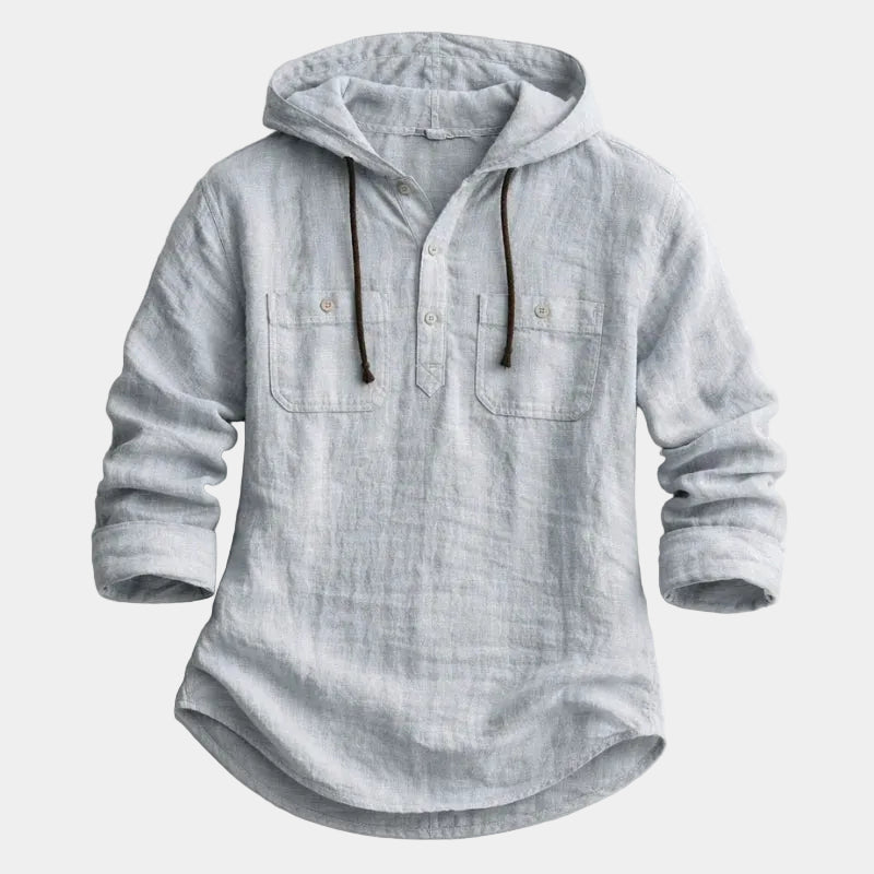 Chemise homme à capuche