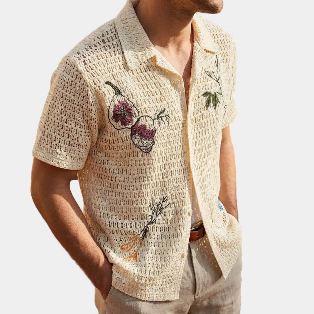 Chemise homme ajourée