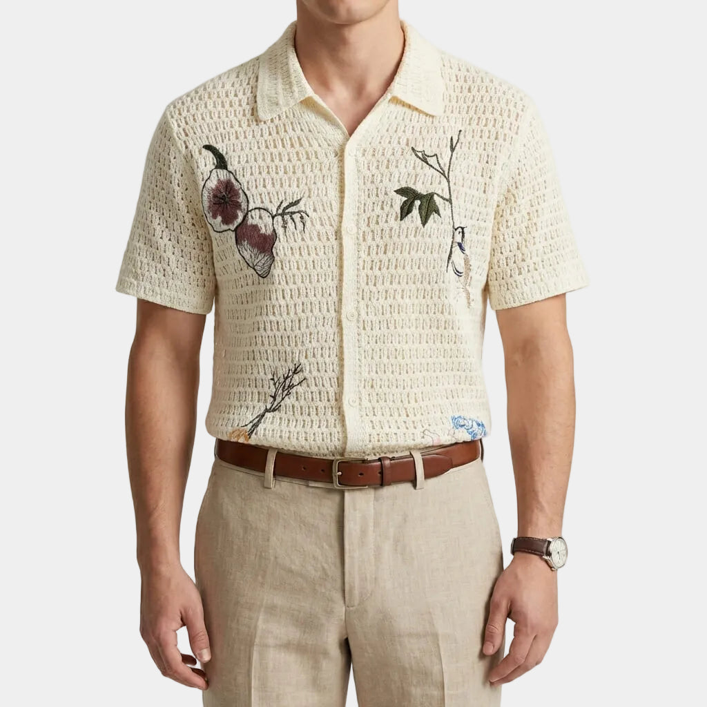 Chemise homme ajourée