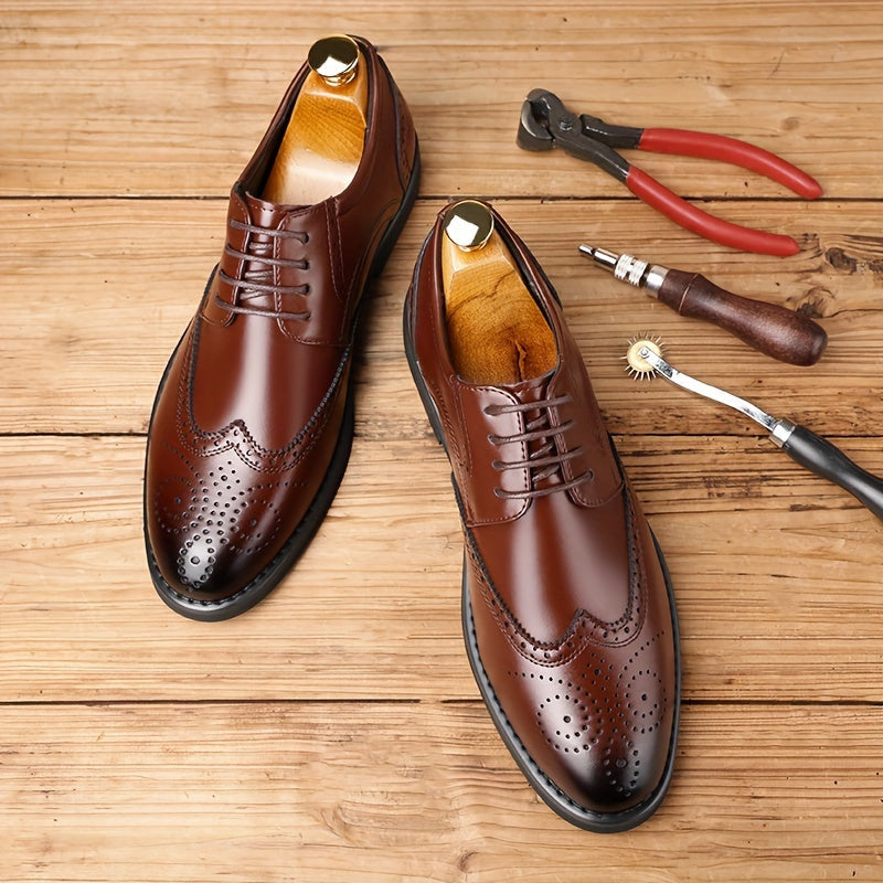 Derbies homme bout fleuri
