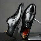 Derbies homme bout fleuri