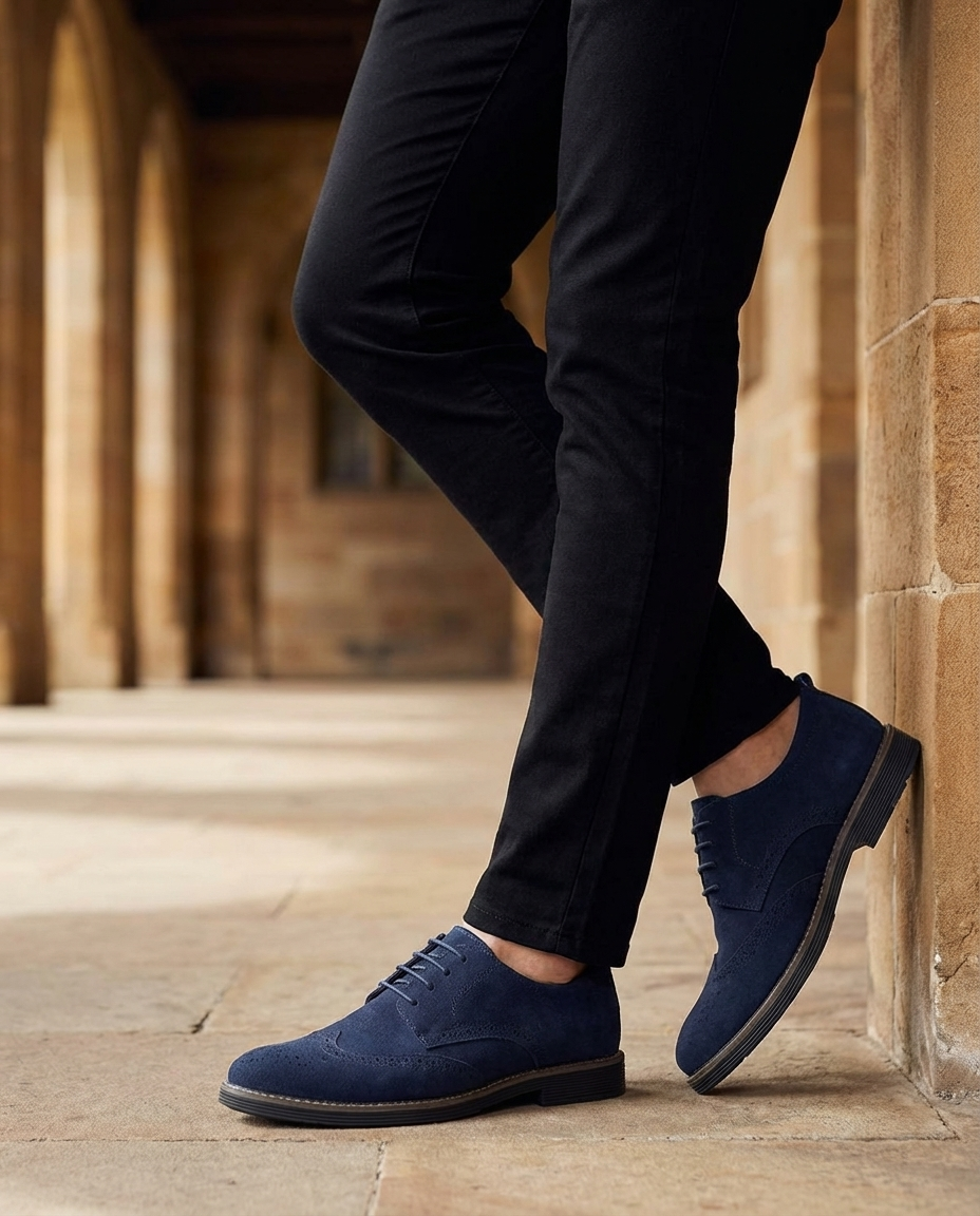 Derbies homme perforées