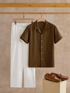 Ensemble Chemise Texturée pour Hommes