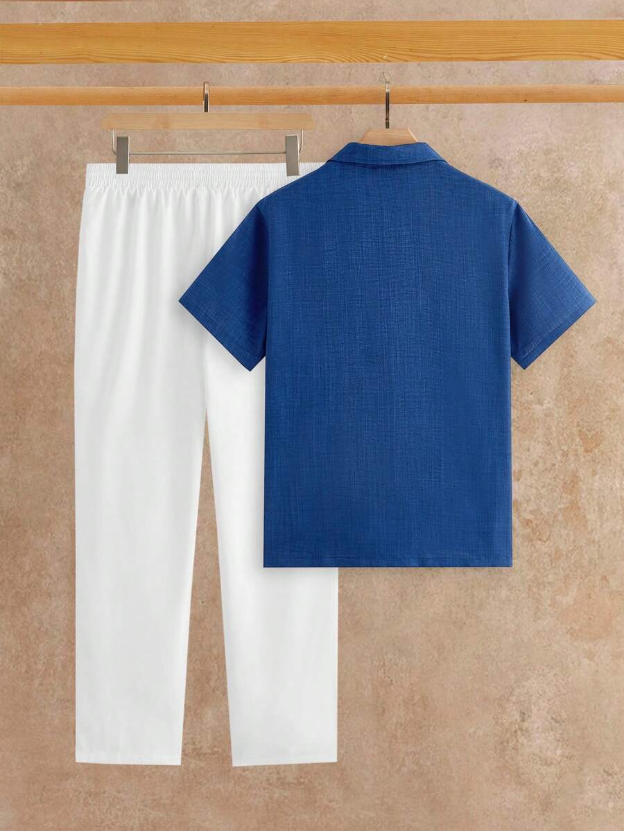 Ensemble Chemise Texturée pour Hommes