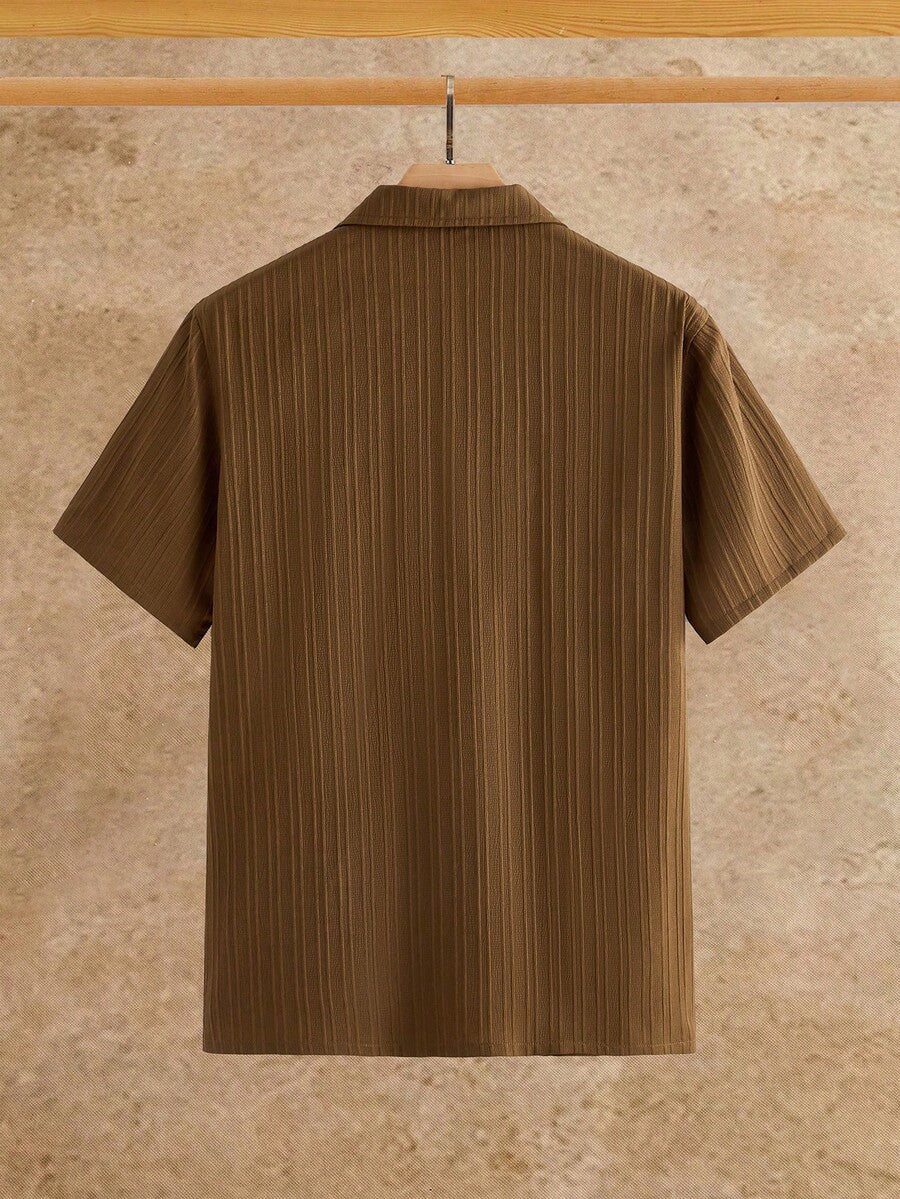 Ensemble Chemise Texturée pour Hommes