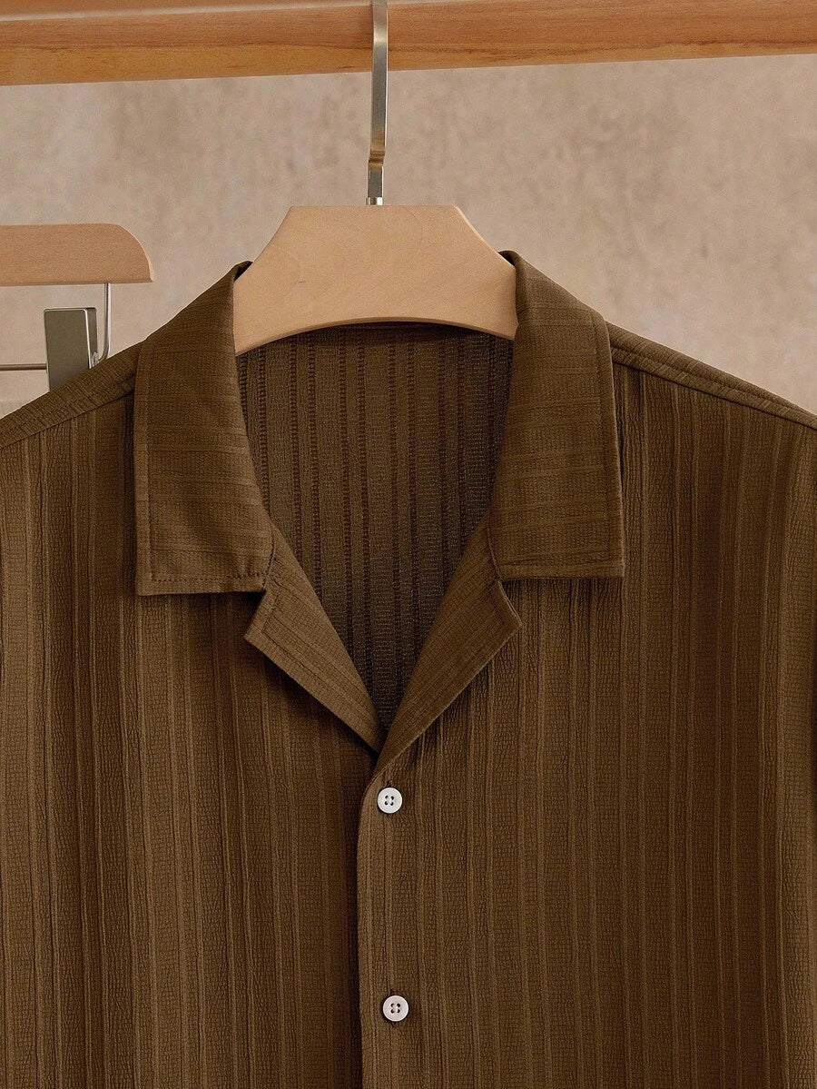 Ensemble Chemise Texturée pour Hommes