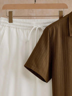 Ensemble Chemise Texturée pour Hommes