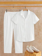 Ensemble Chemise Texturée pour Hommes