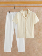 Ensemble Chemise Texturée pour Hommes