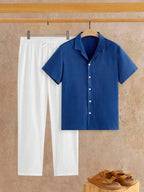 Ensemble Chemise Texturée pour Hommes