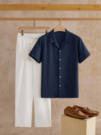 Ensemble Chemise Texturée pour Hommes