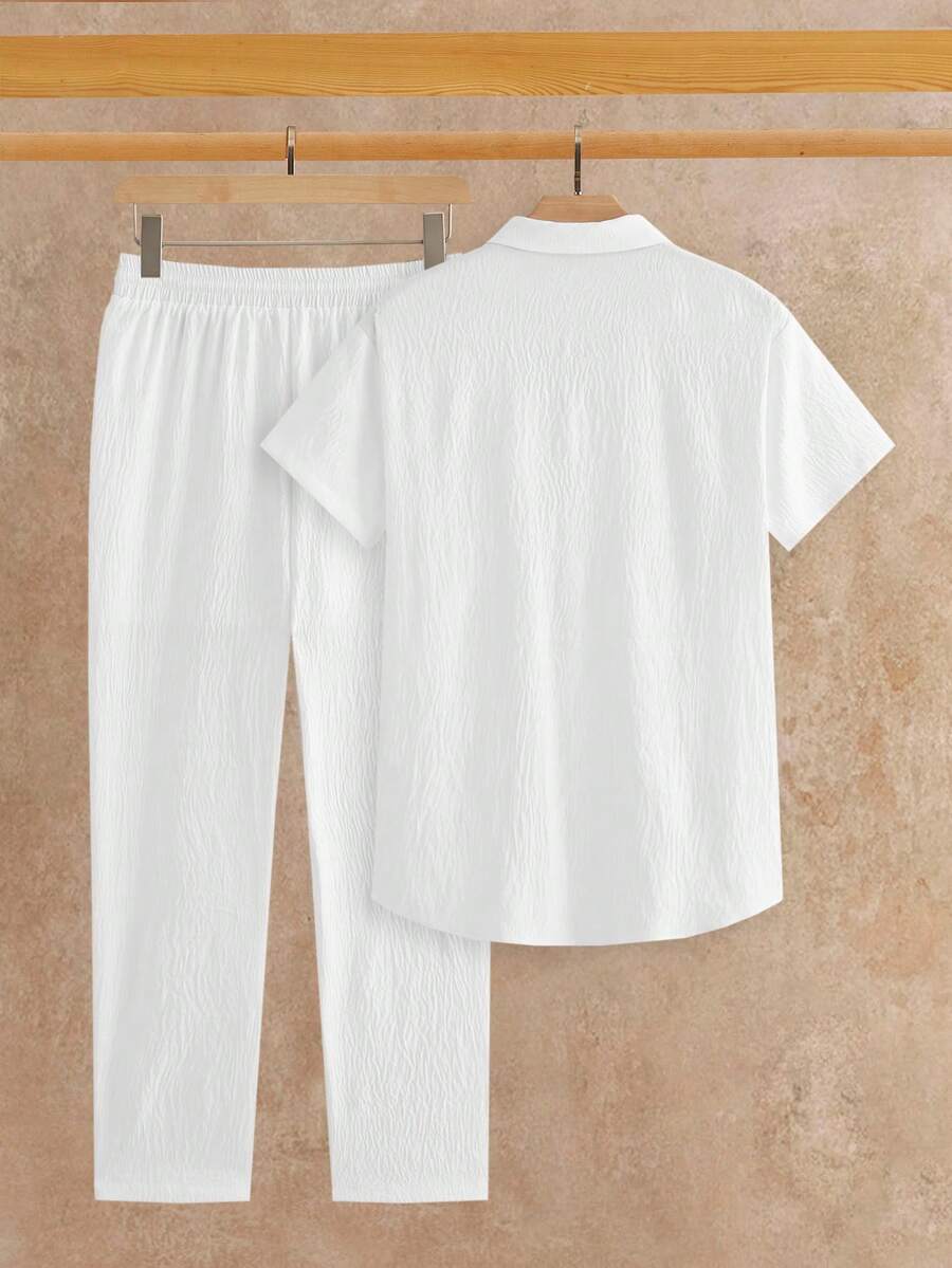 Ensemble Chemise Texturée pour Hommes