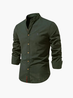 Ensemble de chemise à col mandarin et pantalon