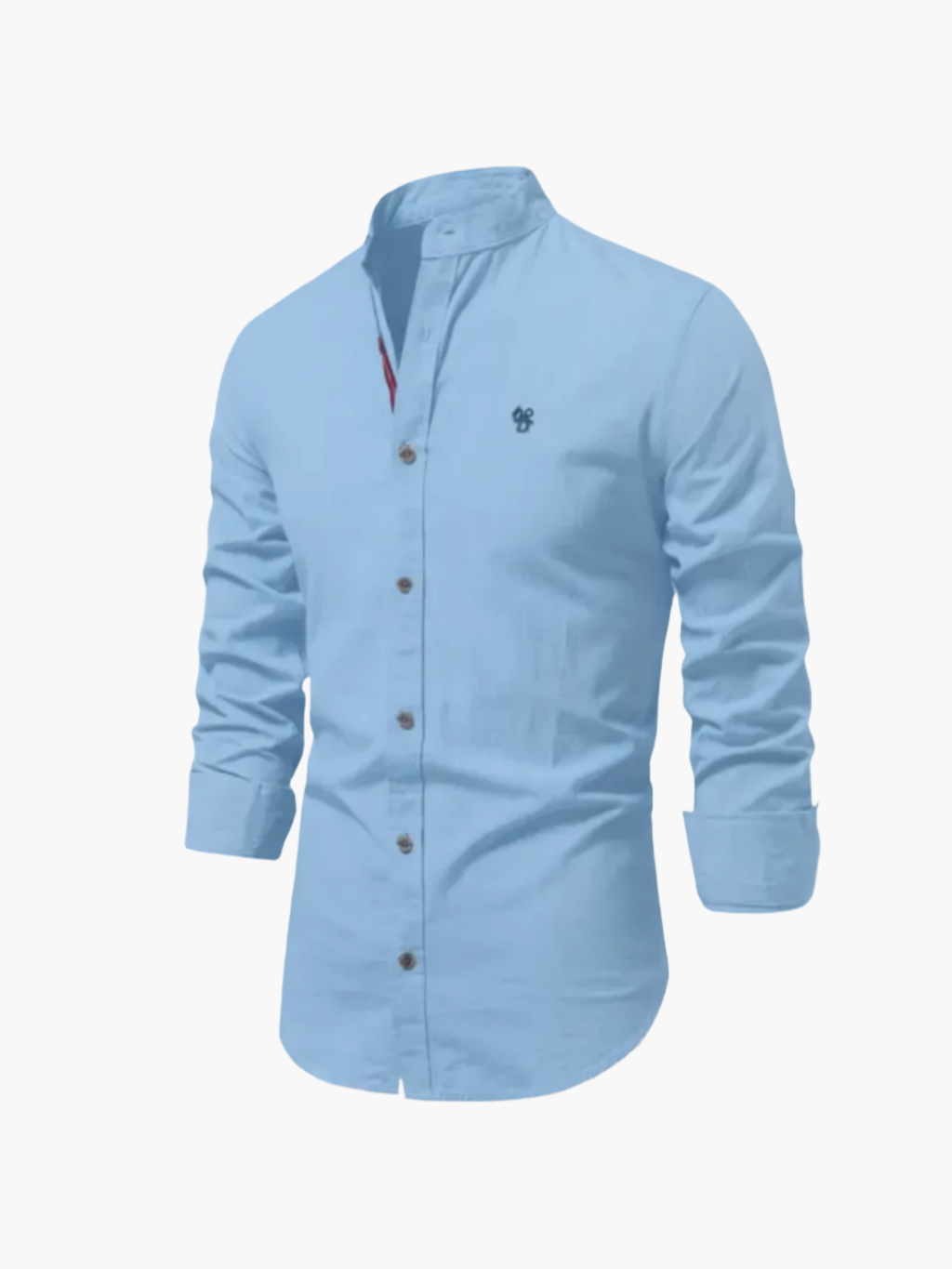 Ensemble de chemise à col mandarin et pantalon