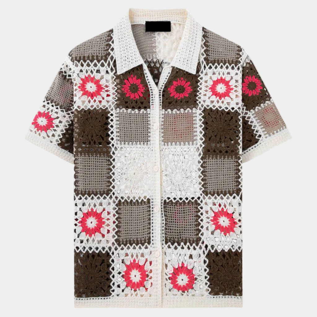 Ensemble homme boutonné ajouré