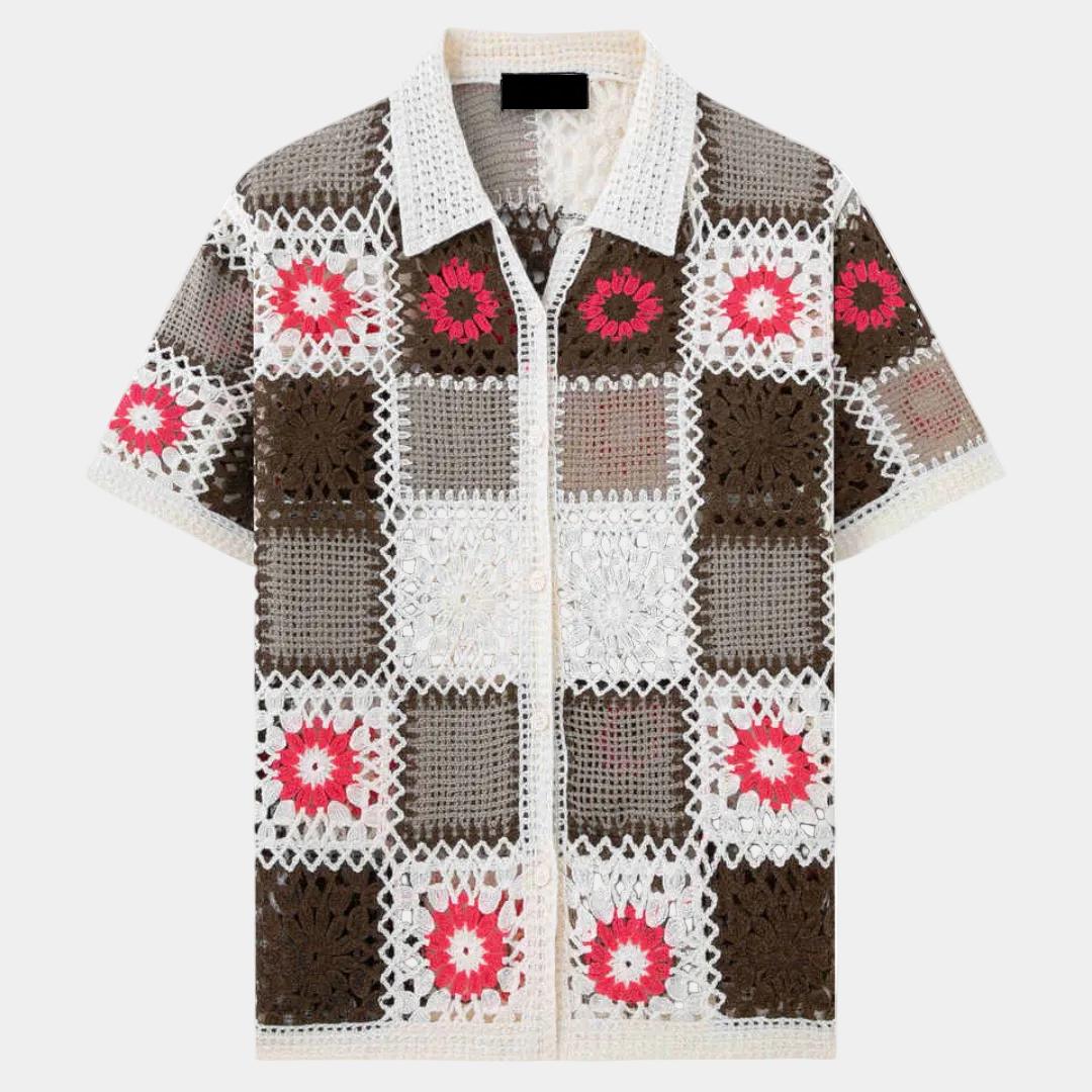Ensemble homme boutonné ajouré