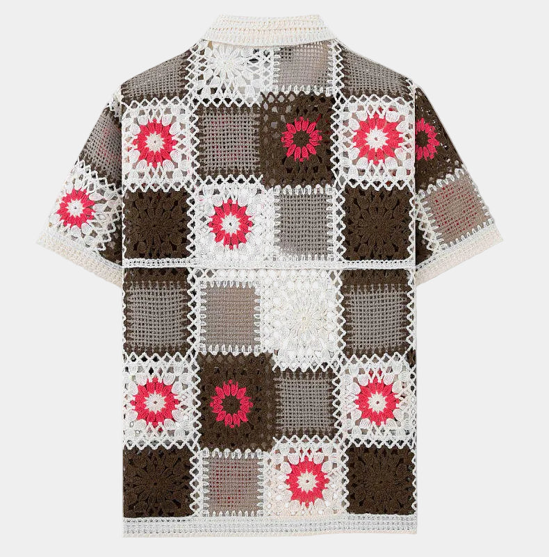 Ensemble homme boutonné ajouré