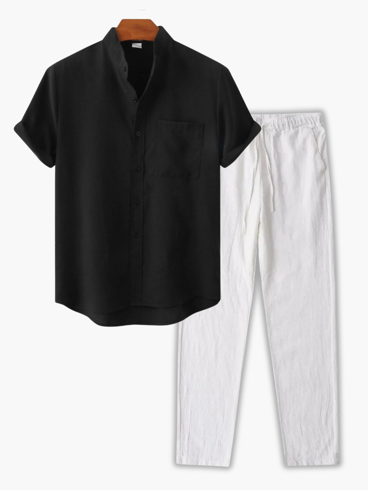 Ensemble homme chemise à poche et pantalon