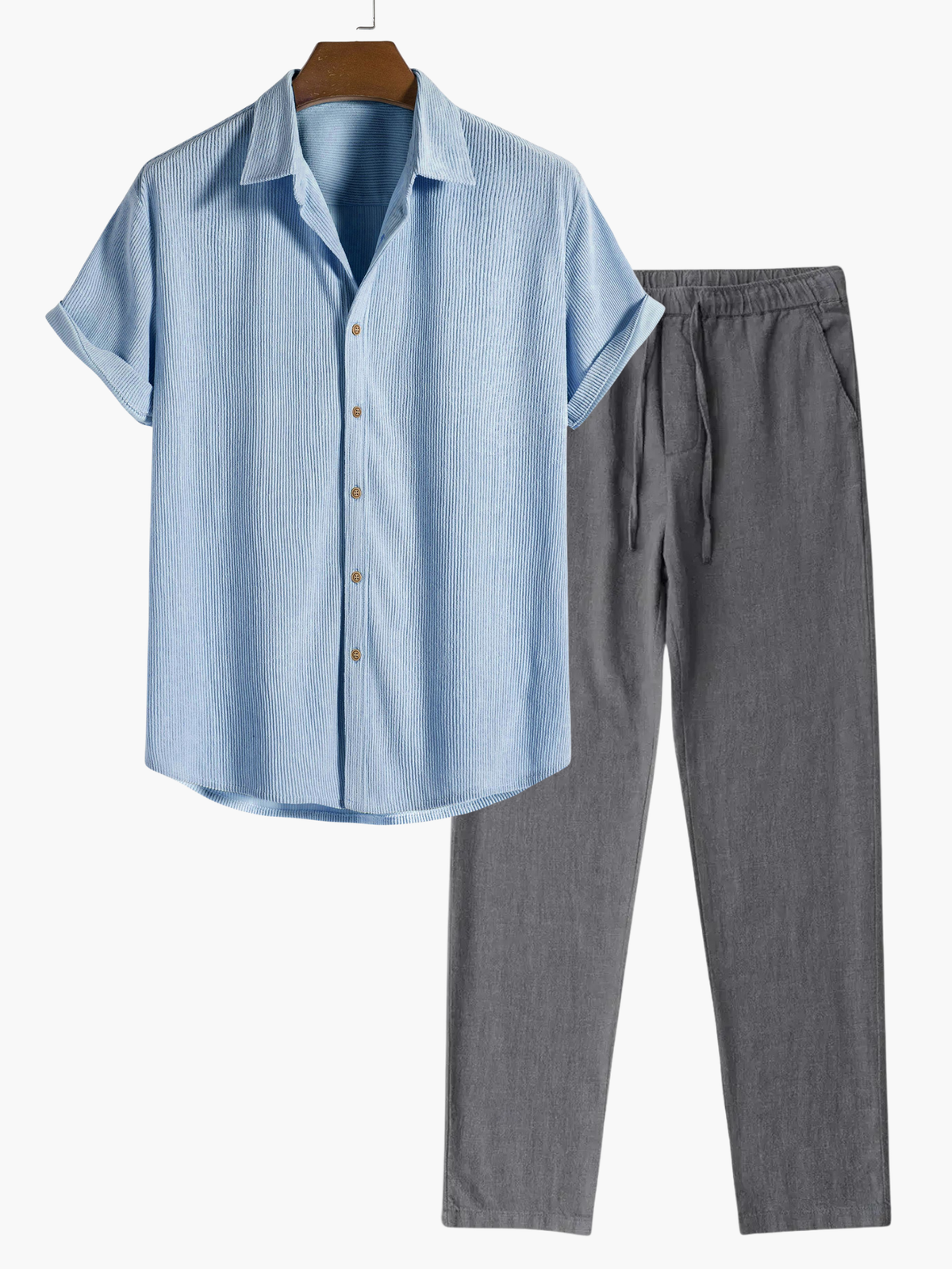 Ensemble homme chemise col classique