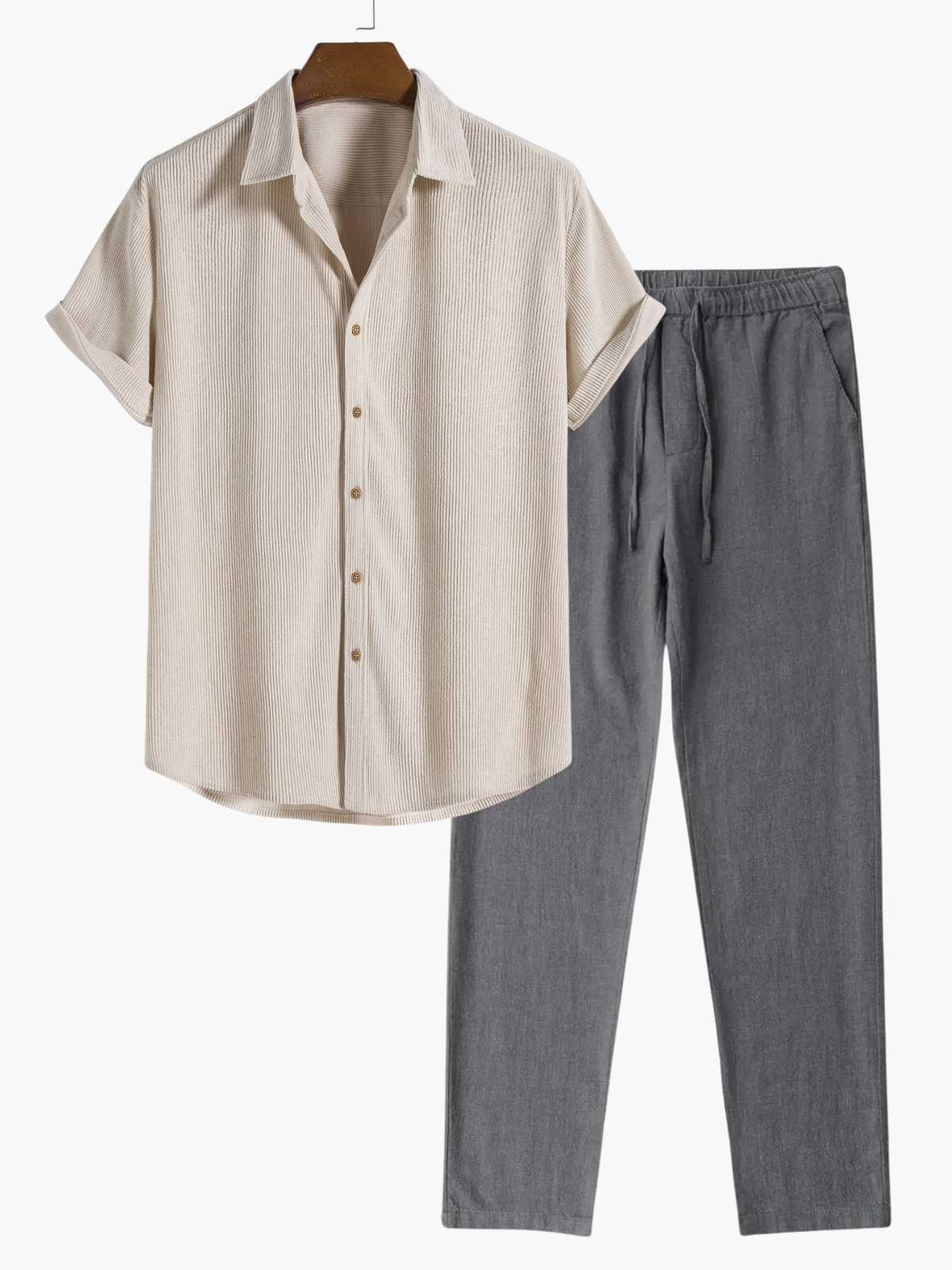 Ensemble homme chemise col classique
