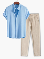 Ensemble homme chemise gaufrée