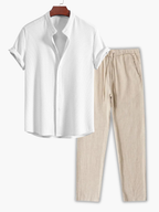 Ensemble homme chemise gaufrée