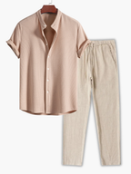 Ensemble homme chemise gaufrée