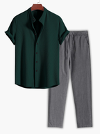 Ensemble homme chemise manches courtes