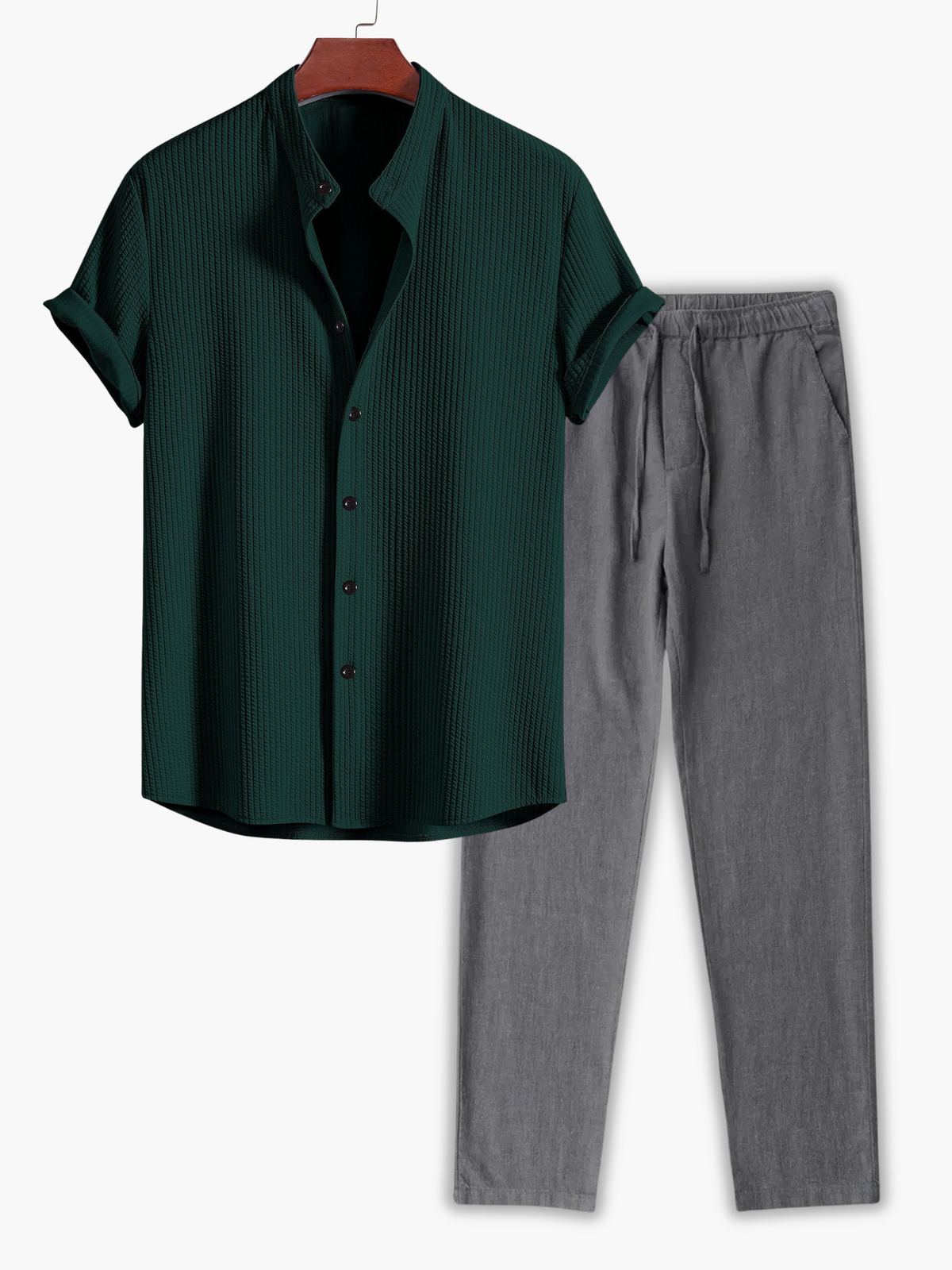 Ensemble homme chemise manches courtes