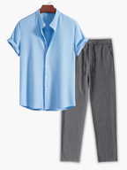 Ensemble homme chemise manches courtes