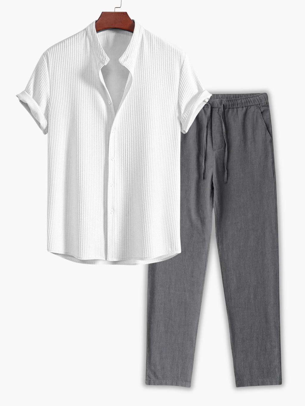 Ensemble homme chemise manches courtes