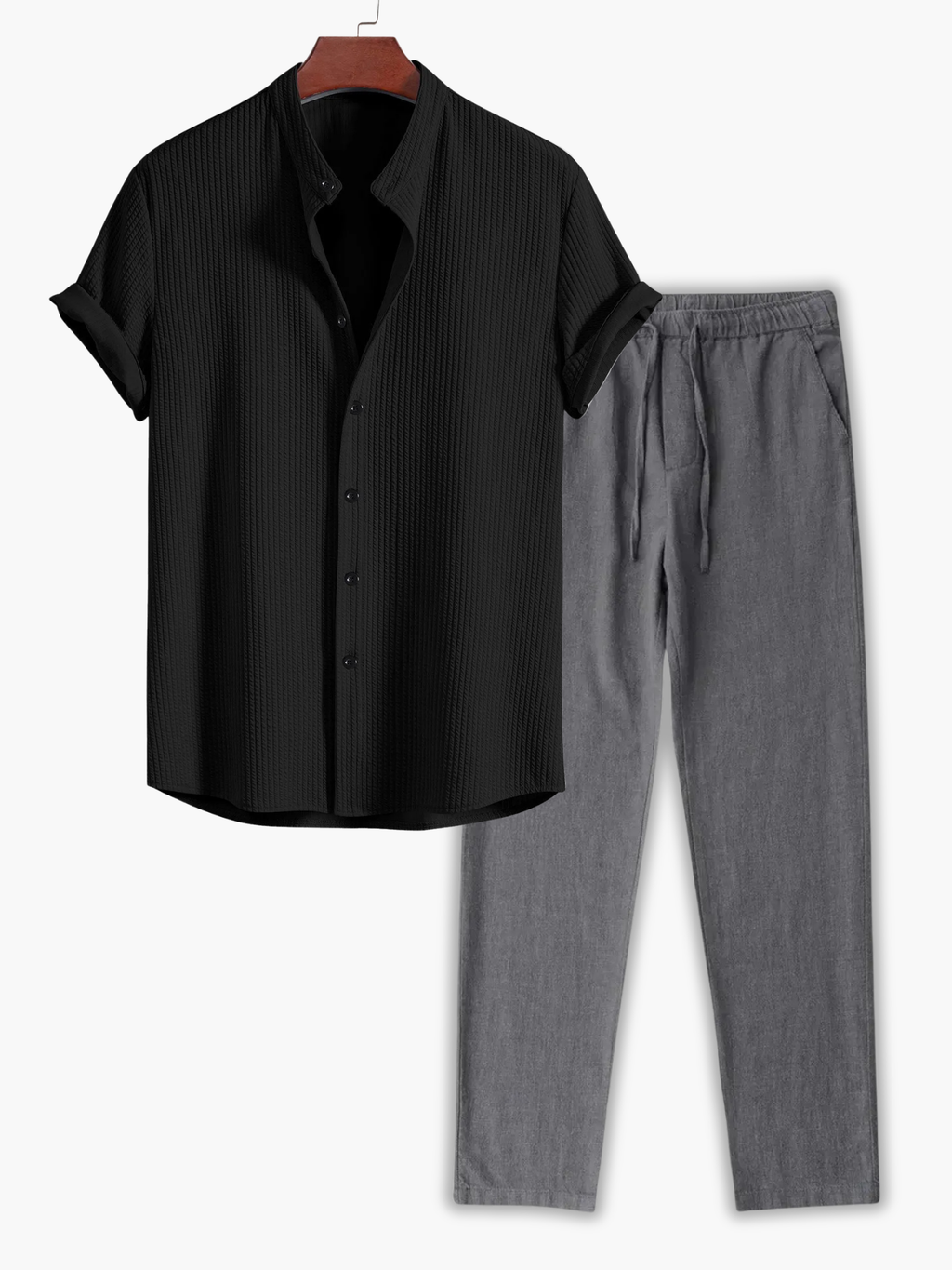 Ensemble homme chemise manches courtes