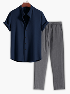Ensemble homme chemise manches courtes