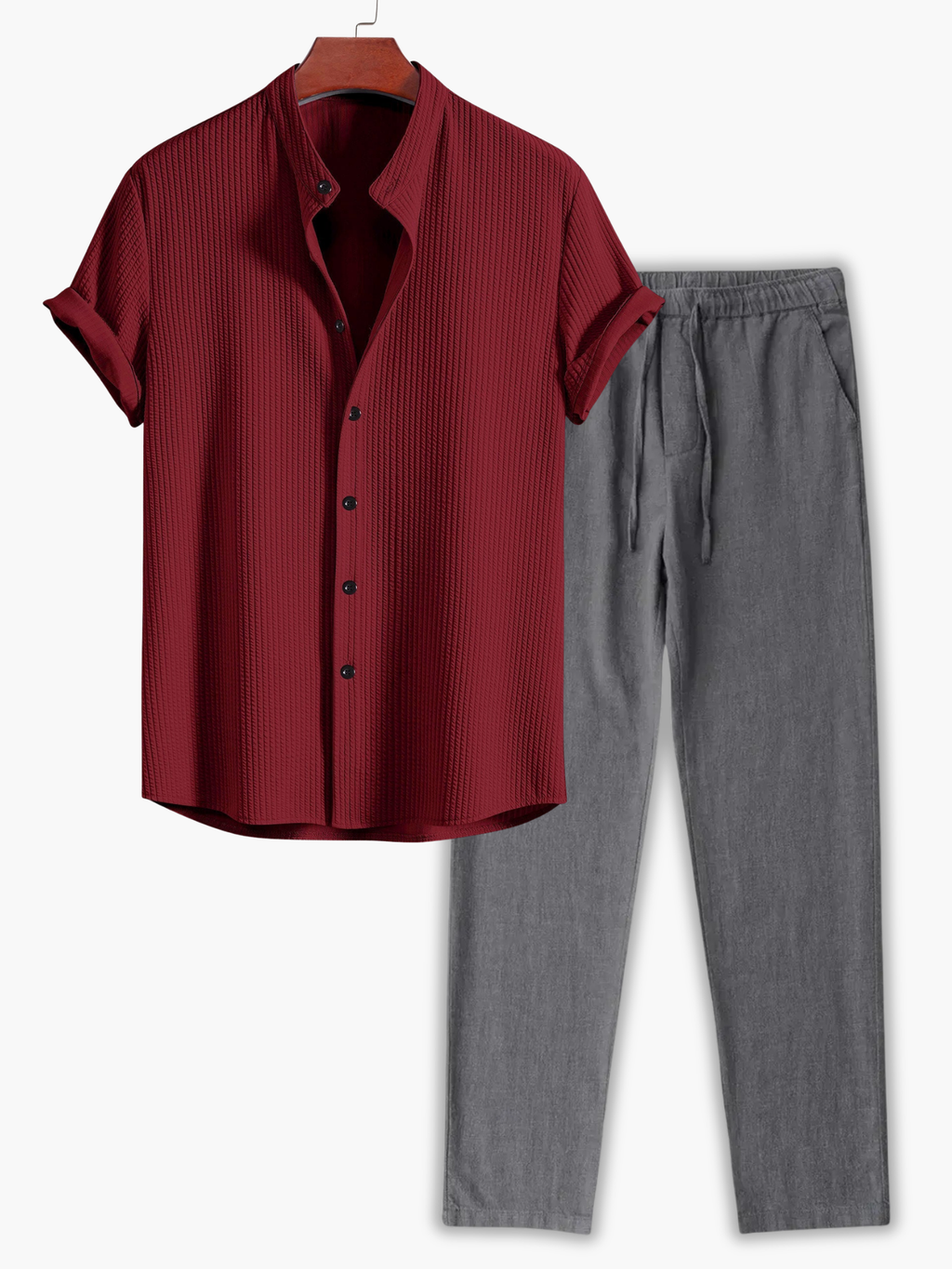 Ensemble homme chemise manches courtes