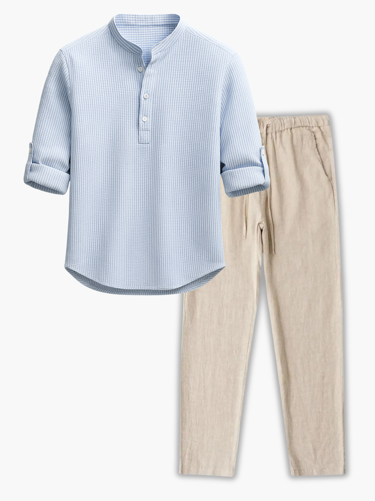 Ensemble homme chemise texturée