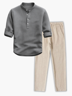 Ensemble homme chemise texturée